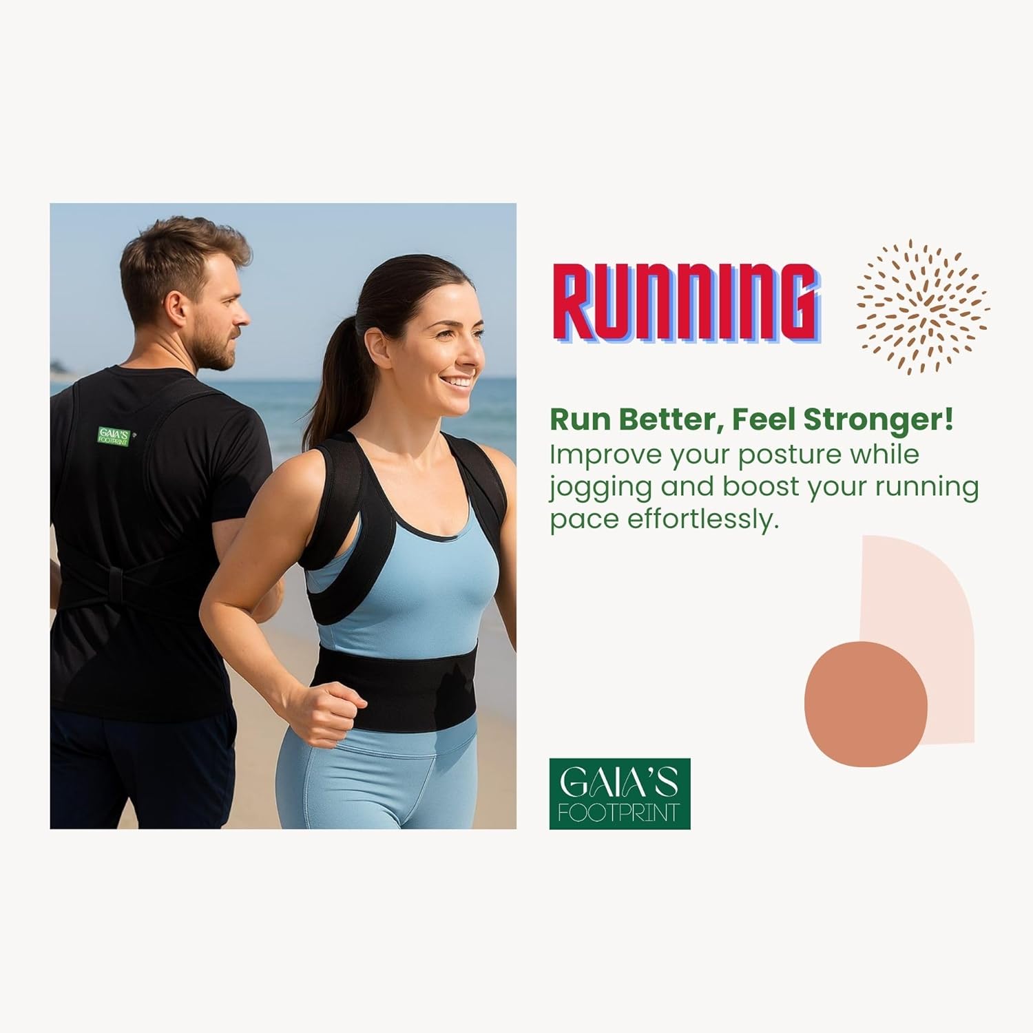 Using posture corrector while running